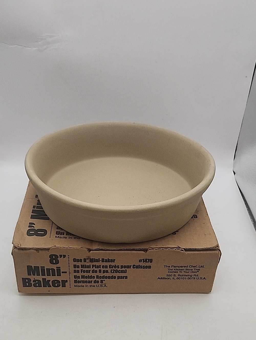Vintage Pampered Chef 8" Mini Baker #1470 NWT